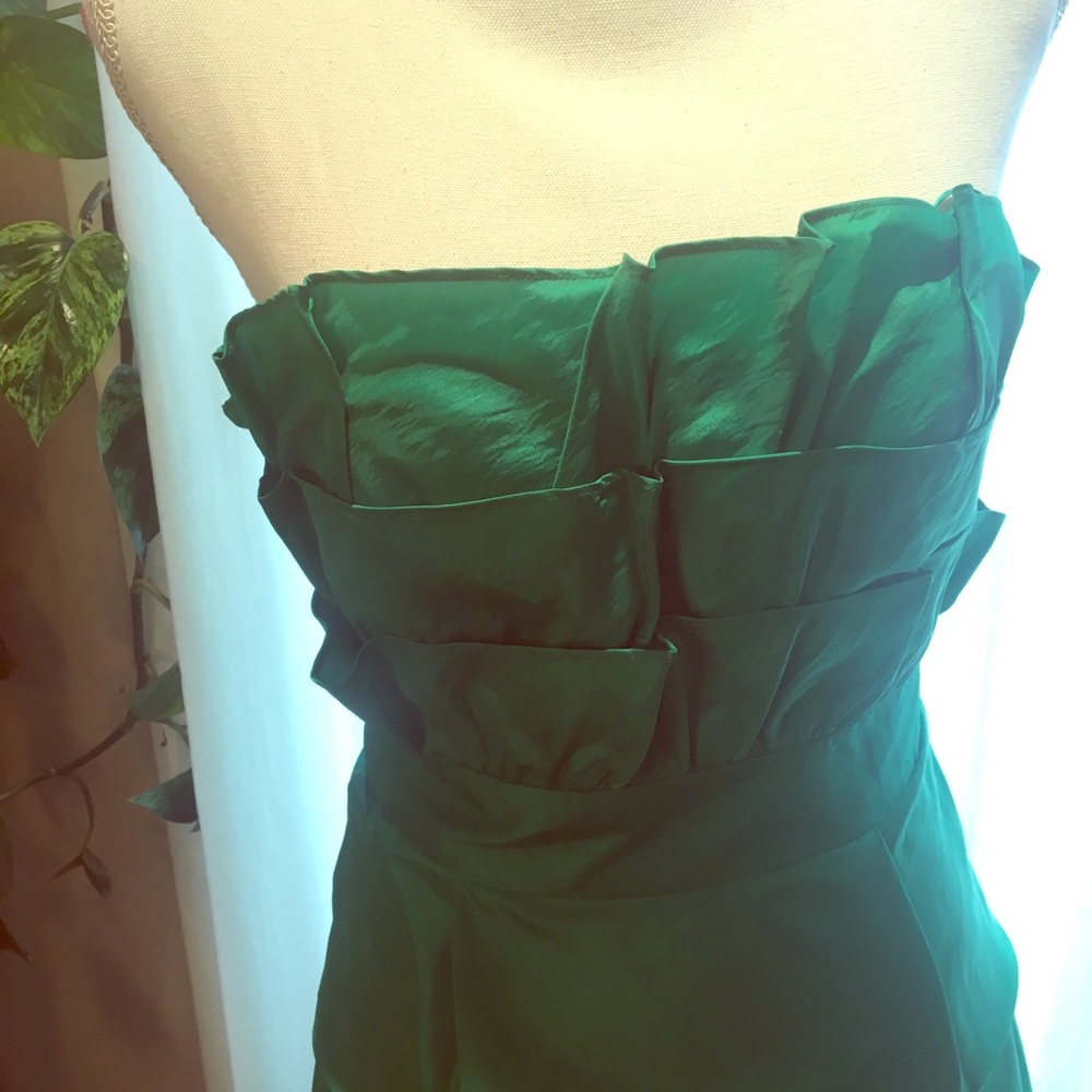 Kelly Green Strapless Party/cocktail dress.